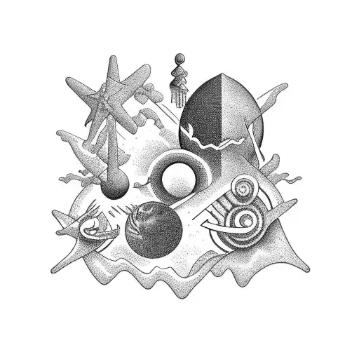 Explore The Mysteries Of The Universe Through A Cosmic Beach Scene