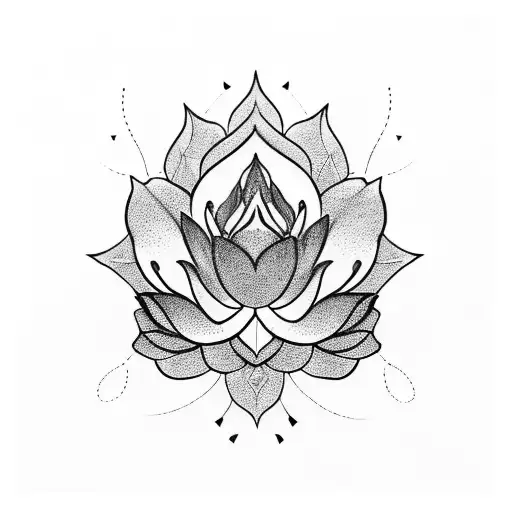 Lotus With Aham Brahmasmi