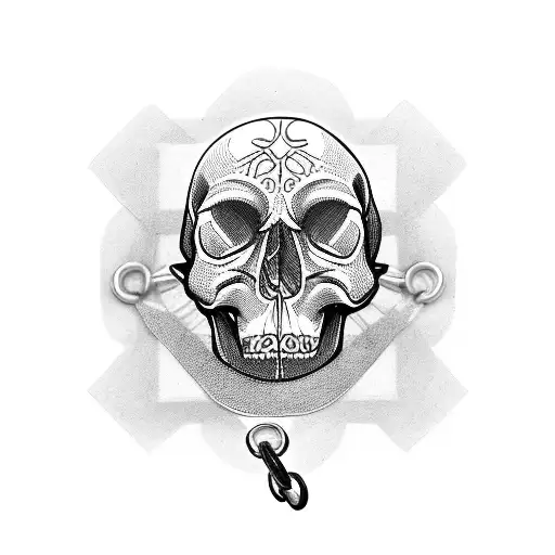 Chains Around A Skull