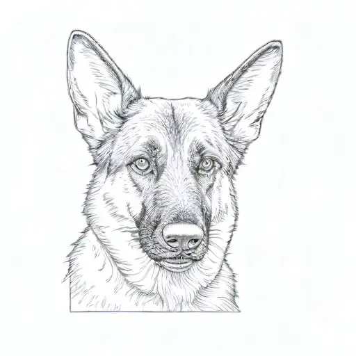 A German Shepherd Dog
