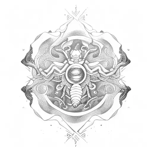 Ying And Yang And Scorpio