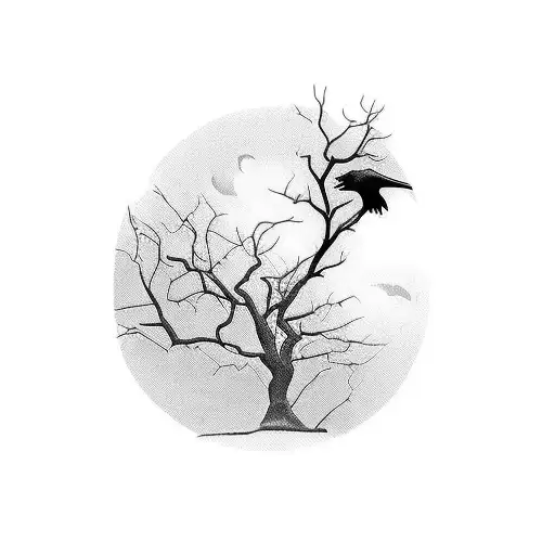 Reomove The Background And Add More Detail To The Raven