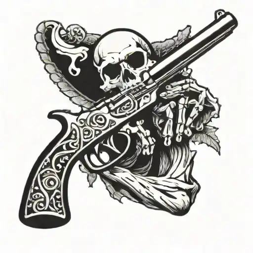 Skeleton With Revolver