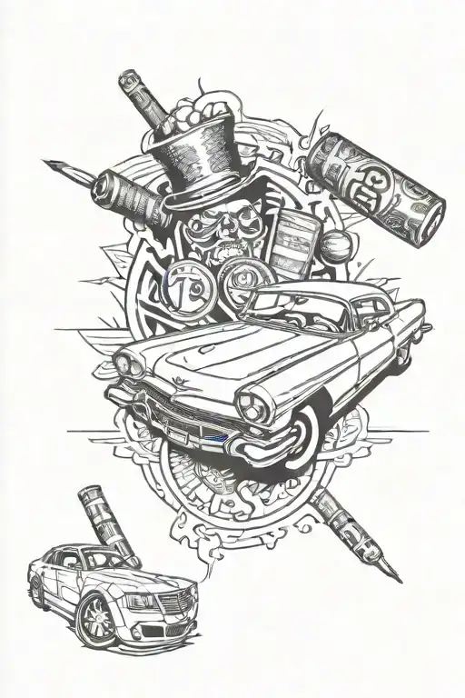 Suits Cigars Nice Cars Money