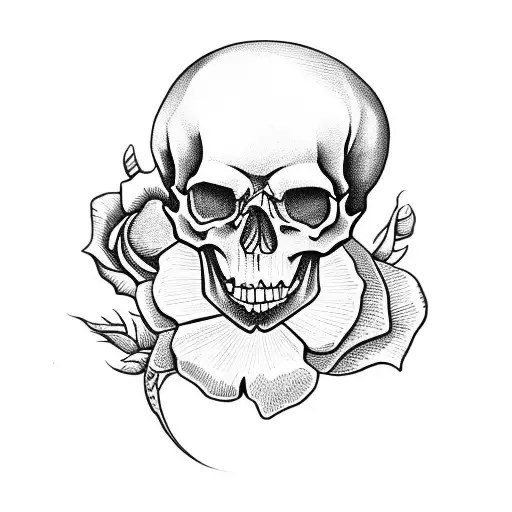 Skull And Roses
