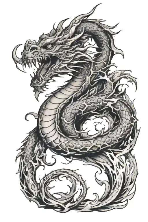 Magnificent Dragon Breathing Fire