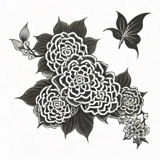 Chinese Patterns With Japanese Flower