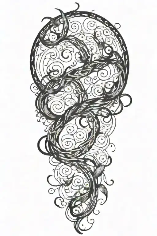 Weaving Vines With Water Waves