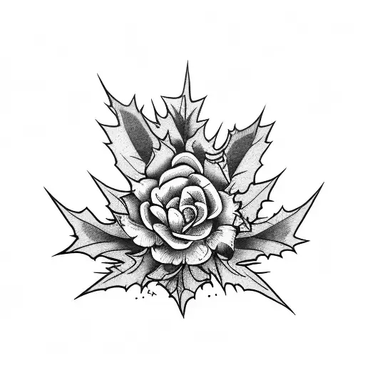 Holly Plant Quarter Sleeve