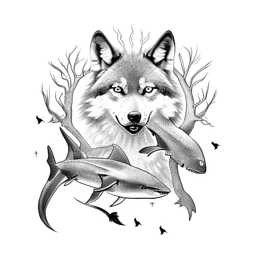 A Money Tree With Branches Shaped Like Wolves And Sharks