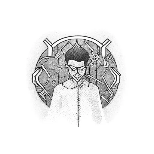 A Man With A Book On His Arm