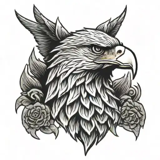 Eagle Neck Tattoo For Men