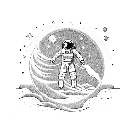 Astronaut On The Beach