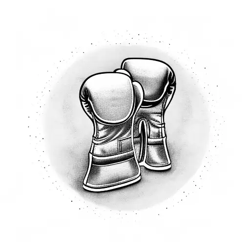 Boxing Gloves With Money Raining Down