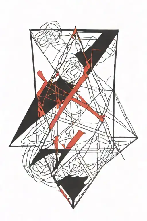 Red Streaks Scribbled Over Magic Runes