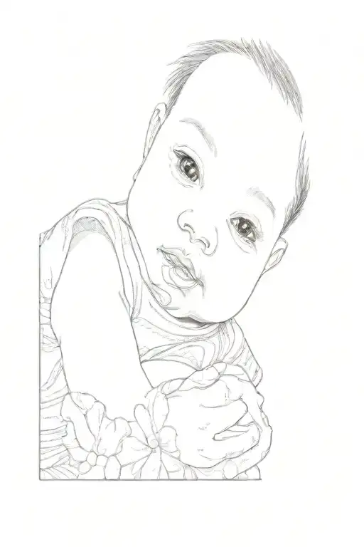 A Baby Laying On A Bed Who A Dream About Rainbow Colors