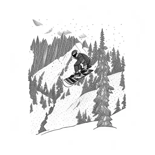 A Snowboarder Jumping Off A Cliff With A Breathtaking View Of Hochkrimml In The Background