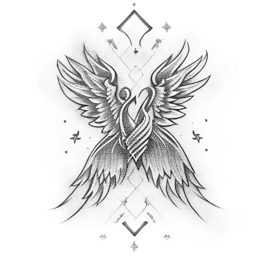 A Guitar With Wings And A Crown