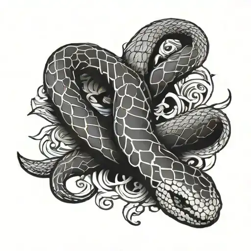 Snake Down The Arm Sleeve