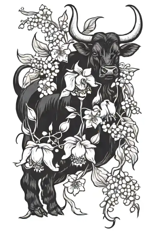 Bull And Lily Of The Valley Flower