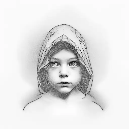 Father Looking Away 8 Year Old Daughter And 11 Year Old Son