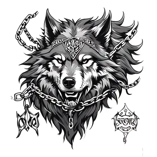 Fenrir Viking Norse Wolf Chains