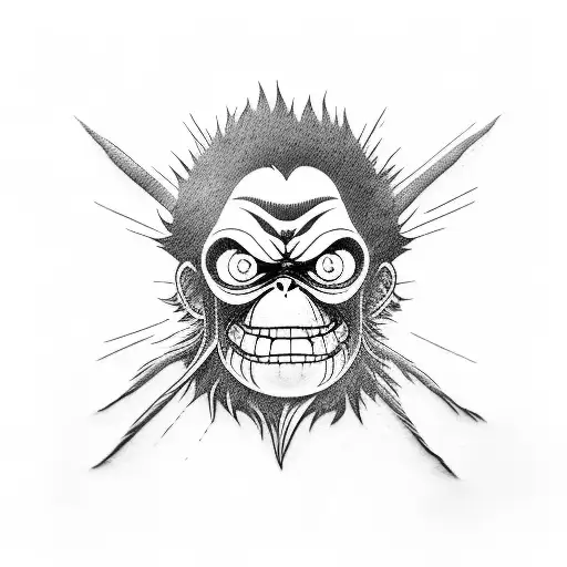 Monkey D Luffy Using Bong Weed