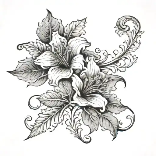 Roman Curve Of Flower