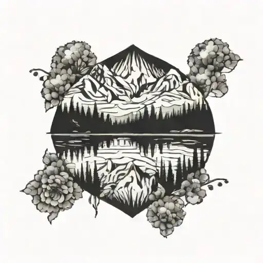 Mountain Lake Reflection