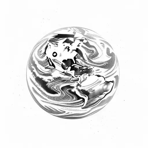 The Planet Mars With Deserd Winds