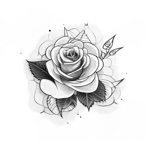 Hydrangea Rose With Bird