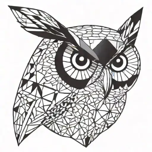 Owl With Geometric