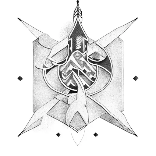 Arrow With Names Above