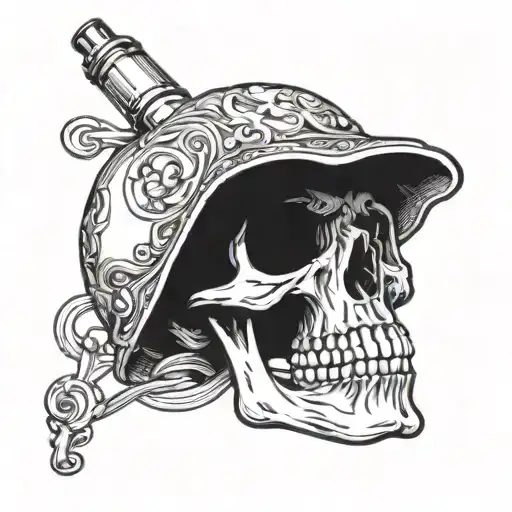 Skull And Lighter