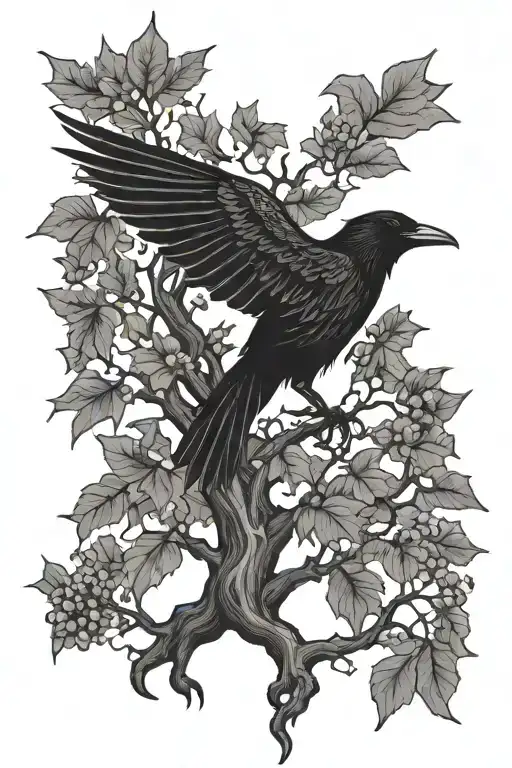 Norse Raven Ygdrassil