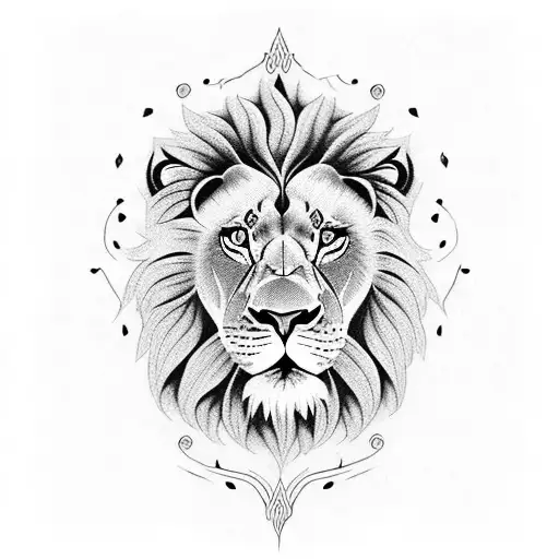 Fierce Lion Protection A Rose