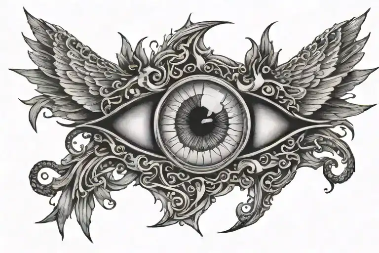Eye With The Six Wings Go Away From Black Breack Looks Like A Gates