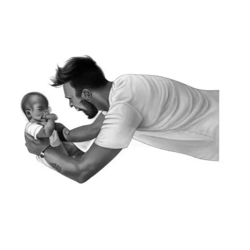 A Man Holding A Baby