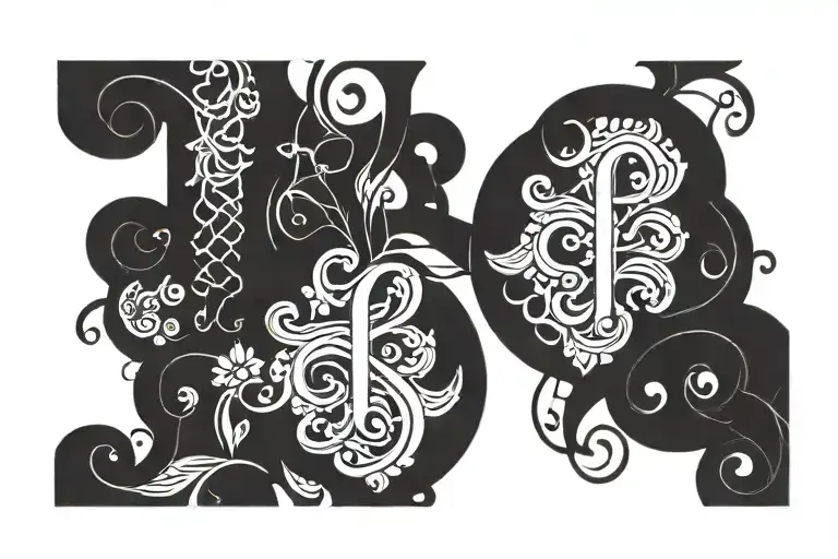 Wrist Tattoo Script Font Bracelet