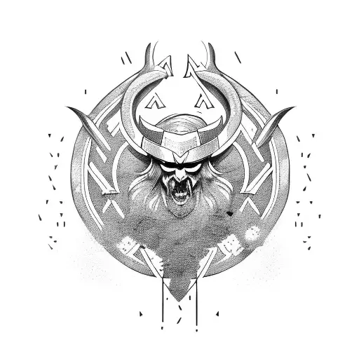 Combine Norse Mythology And Spears In A Dynamic Composition