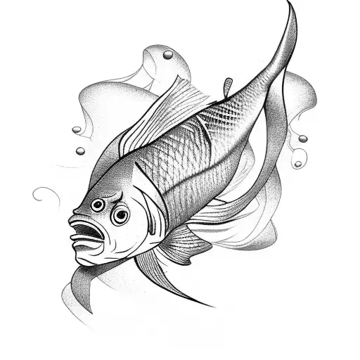 Fish Spiraling Around Arm