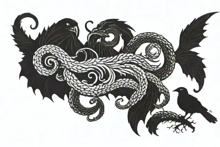 Kraken And Raven