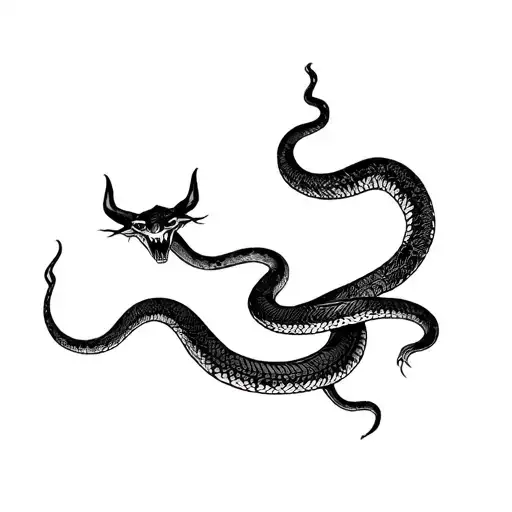 Devil With A Snake Around