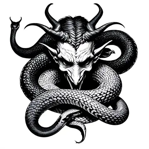 Devil With A Snake Around