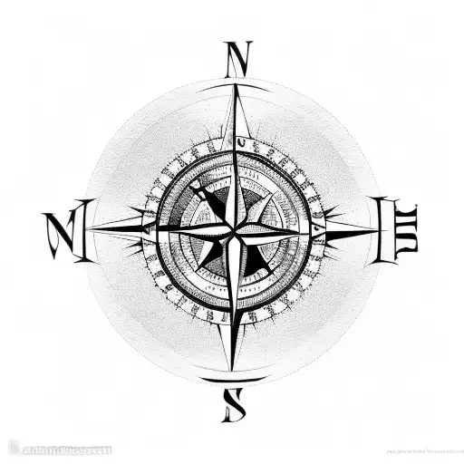 Compass Over Mountains