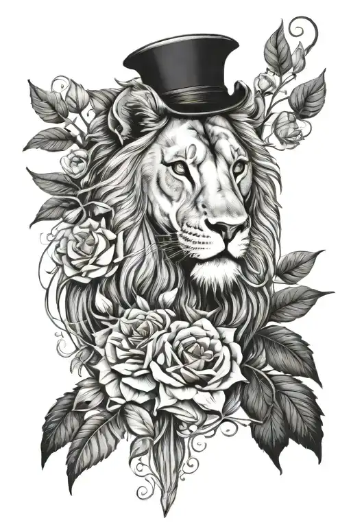 Lion Animal And Bird Nightingale
