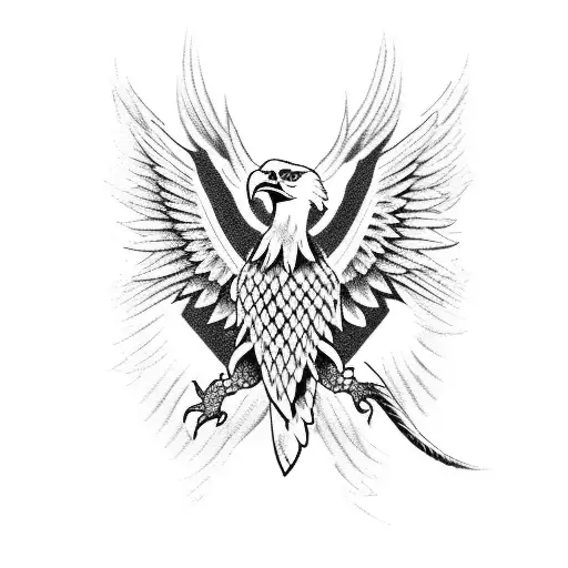 Eagle Fighting A Snake