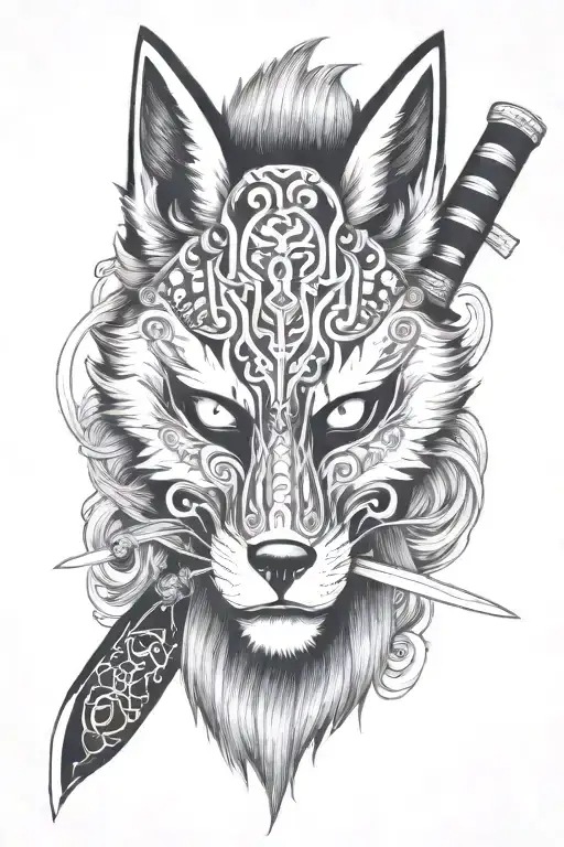 Fox Mask With Katana