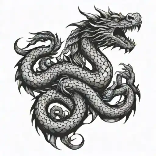 Small Dragon Tattoos On Shoulder