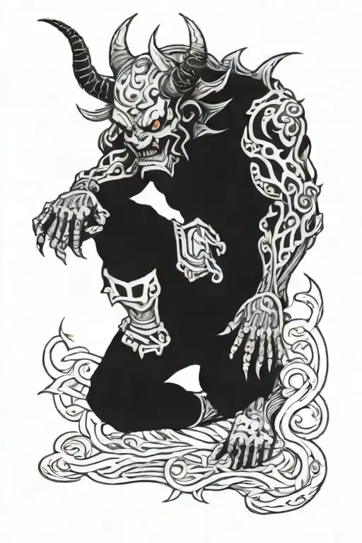 Demon Kneeling